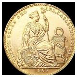 1967 Peru .25oz Gold 20 Soles CHOICE BU 1967 Peru .25oz Gold 20 Soles CHOICE BU