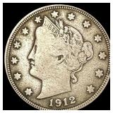 1912-S Liberty Victory Nickel NICELY CIRCULATED 1912-S Liberty Victory Nickel NICELY CIRCULATED