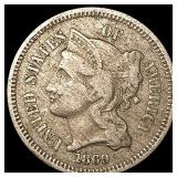 1869 Nickel Three Cent NICELY CIRCULATED 1869 Nickel Three Cent NICELY CIRCULATED