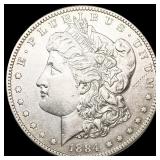 1884-S Morgan Silver Dollar CLOSELY UNCIRCULATED 1884-S Morgan Silver Dollar CLOSELY UNCIRCULATED