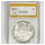 1899-S Morgan Silver Dollar PGA MS65 1899-S Morgan Silver Dollar PGA MS65