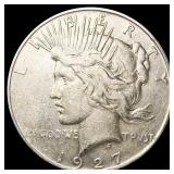 1927-D Silver Peace Dollar NEARLY UNCIRCULATED 1927-D Silver Peace Dollar NEARLY UNCIRCULATED