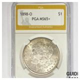 1898-O Morgan Silver Dollar PGA MS65+ 1898-O Morgan Silver Dollar PGA MS65+