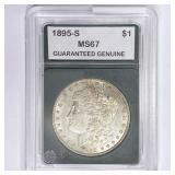 1895-S Morgan Silver Dollar GG MS67 1895-S Morgan Silver Dollar GG MS67