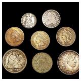 (8) Misc Coins (1831, 1859, 1860, 1861, 1867, 187 (8) Misc Coins (1831, 1859, 1860, 1861, 1867, 187