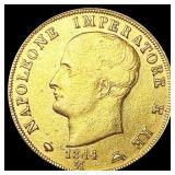 1814/09 Italy-Napoleon .3734oz Gold 40 Lires 1814/09 Italy-Napoleon .3734oz Gold 40 Lires