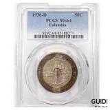 1936-D Columbia Half Dollar PCGS MS64 1936-D Columbia Half Dollar PCGS MS64
