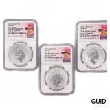 2023 Set (3) 1oz G.B. S2£ NGC GEM UNC Q. 2023 Set (3) 1oz G.B. S2£ NGC GEM UNC Q.