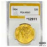 1904 $20 Gold Double Eagle PGA MS63 1904 $20 Gold Double Eagle PGA MS63
