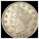 1887 Liberty Victory Nickel LIGHTLY CIRCULATED 1887 Liberty Victory Nickel LIGHTLY CIRCULATED