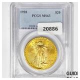 1928 $20 Gold Double Eagle PCGS MS63 1928 $20 Gold Double Eagle PCGS MS63