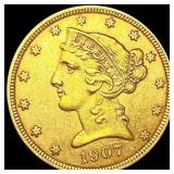 1907-D $5 Gold Half Eagle UNCIRCULATED 1907-D $5 Gold Half Eagle UNCIRCULATED