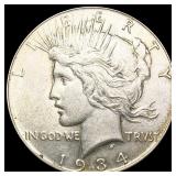 1934 Silver Peace Dollar NEARLY UNCIRCULATED 1934 Silver Peace Dollar NEARLY UNCIRCULATED