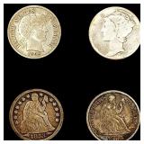 (4) Misc Dimes (1853-O, 1885, 1899, 1921-D) NICEL (4) Misc Dimes (1853-O, 1885, 1899, 1921-D) NICEL