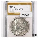 1889-O Morgan Silver Dollar PGA MS61 1889-O Morgan Silver Dollar PGA MS61