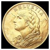 1927 Swiss .1867oz Gold 20 Francs CHOICE BU 1927 Swiss .1867oz Gold 20 Francs CHOICE BU