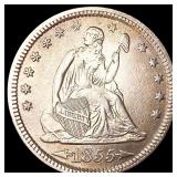 1855 Arws Seated Liberty Quarter UNCIRCULATED 1855 Arws Seated Liberty Quarter UNCIRCULATED