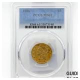 1886 $5 Gold Half Eagle PCGS MS61 1886 $5 Gold Half Eagle PCGS MS61