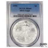1996 American Silver Eagle PCGS MS69 1996 American Silver Eagle PCGS MS69