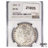 1893 Morgan Silver Dollar NGC XF45 1893 Morgan Silver Dollar NGC XF45