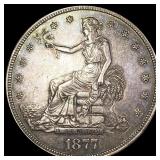 1877-S Silver Trade Dollar CLOSELY UNCIRCULATED 1877-S Silver Trade Dollar CLOSELY UNCIRCULATED