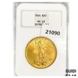 1924 $20 Gold Double Eagle NGC MS63 1924 $20 Gold Double Eagle NGC MS63