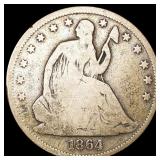 1864-S Seated Liberty Half Dollar NICELY 1864-S Seated Liberty Half Dollar NICELY