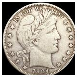 1904 Barber Half Dollar NICELY CIRCULATED 1904 Barber Half Dollar NICELY CIRCULATED
