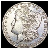 1892-CC Morgan Silver Dollar NEARLY UNCIRCULATED 1892-CC Morgan Silver Dollar NEARLY UNCIRCULATED