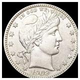 1908-D Barber Quarter CLOSELY UNCIRCULATED 1908-D Barber Quarter CLOSELY UNCIRCULATED