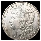 1902-S Morgan Silver Dollar CLOSELY UNCIRCULATED 1902-S Morgan Silver Dollar CLOSELY UNCIRCULATED