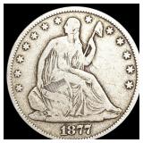 1877-CC Seated Liberty Half Dollar NICELY 1877-CC Seated Liberty Half Dollar NICELY