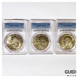 1974 Set (3) Eisenhower Silver Dollars PCGS MS65 1974 Set (3) Eisenhower Silver Dollars PCGS MS65