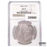 1880-O Morgan Silver Dollar NGC AU55 1880-O Morgan Silver Dollar NGC AU55