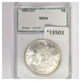1883-CC Morgan Silver Dollar PCI MS64 1883-CC Morgan Silver Dollar PCI MS64