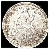 1853 Arws Seated Liberty Half Dime CLOSELY 1853 Arws Seated Liberty Half Dime CLOSELY