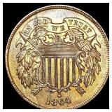 1864 Lg Motto Two Cent Piece CLOSELY UNCIRCULATED 1864 Lg Motto Two Cent Piece CLOSELY UNCIRCULATED