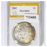 1887 Morgan Silver Dollar PGA MS64 1887 Morgan Silver Dollar PGA MS64