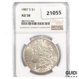 1887-S Morgan Silver Dollar NGC AU58 1887-S Morgan Silver Dollar NGC AU58