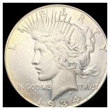 1934-S Silver Peace Dollar UNCIRCULATED 1934-S Silver Peace Dollar UNCIRCULATED