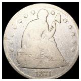 1871 Seated Liberty Dollar NICELY CIRCULATED 1871 Seated Liberty Dollar NICELY CIRCULATED