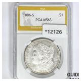 1886-S Morgan Silver Dollar PGA MS63 1886-S Morgan Silver Dollar PGA MS63