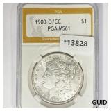 1900-O/CC Morgan Silver Dollar PGA MS61 1900-O/CC Morgan Silver Dollar PGA MS61