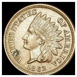 1862 Indian Head Cent CLOSELY UNCIRCULATED 1862 Indian Head Cent CLOSELY UNCIRCULATED