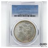 1889 Morgan Silver Dollar PCGS MS63 1889 Morgan Silver Dollar PCGS MS63