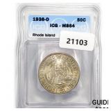 1936-D Rhode Island Half Dollar ICG MS64 1936-D Rhode Island Half Dollar ICG MS64