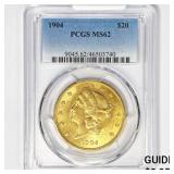 1904 $20 Gold Double Eagle PCGS MS62 1904 $20 Gold Double Eagle PCGS MS62