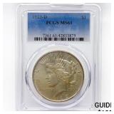 1923-D Silver Peace Dollar PCGS MS61 1923-D Silver Peace Dollar PCGS MS61