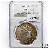 1899-O Morgan Silver Dollar NGC MS65 1899-O Morgan Silver Dollar NGC MS65