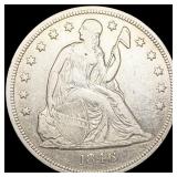 1846 Seated Liberty Dollar ABOUT UNCIRCULATED 1846 Seated Liberty Dollar ABOUT UNCIRCULATED